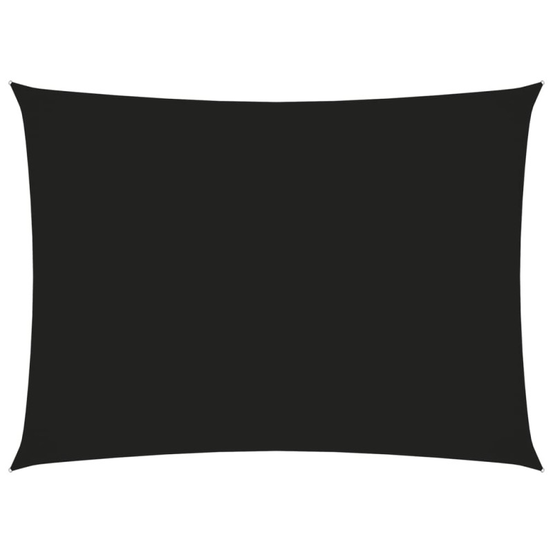vidaXL Toldo de vela rectangular tela Oxford negro 3x4,5 m vidaXL Toldo de vela rectangular tela Oxford negro 3x4,5 m