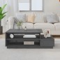 vidaXL Mesa de centro madera maciza de pino gris 120x50x40,5 cm vidaXL Mesa de centro madera maciza de pino gris 120x50x40,5 cm