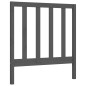 vidaXL Estructura de cama con cabecero madera maciza gris 100x200 cm vidaXL Estructura de cama con cabecero madera maciza gris 100x200 cm