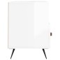 vidaXL Mueble de TV madera contrachapada blanco brillo 102x36x50 cm vidaXL Mueble de TV madera contrachapada blanco brillo 102x36x50 cm
