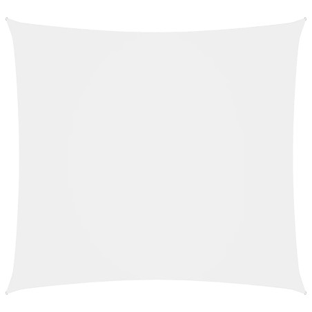 vidaXL Toldo de vela cuadrado tela Oxford blanco 7x7 m