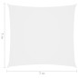 vidaXL Toldo de vela cuadrado tela Oxford blanco 7x7 m vidaXL Toldo de vela cuadrado tela Oxford blanco 7x7 m