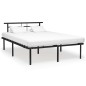 vidaXL Estructura de cama de metal negra 160x200 cm vidaXL Estructura de cama de metal negra 160x200 cm