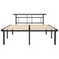 vidaXL Estructura de cama de metal negra 160x200 cm vidaXL Estructura de cama de metal negra 160x200 cm