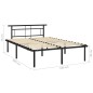 vidaXL Estructura de cama de metal negra 160x200 cm vidaXL Estructura de cama de metal negra 160x200 cm