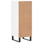 vidaXL Aparador madera de ingeniería blanco 34,5x34x90 cm