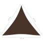 vidaXL Toldo de vela triangular tela Oxford marrón 4,5x4,5x4,5 m vidaXL Toldo de vela triangular tela Oxford marrón 4,5x4,5x4,5 m
