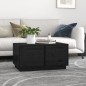 vidaXL Mesa de centro madera maciza de pino negro 80x50x40 cm vidaXL Mesa de centro madera maciza de pino negro 80x50x40 cm