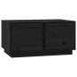 vidaXL Mesa de centro madera maciza de pino negro 80x50x40 cm vidaXL Mesa de centro madera maciza de pino negro 80x50x40 cm