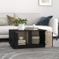 vidaXL Mesa de centro madera maciza de pino negro 80x50x40 cm vidaXL Mesa de centro madera maciza de pino negro 80x50x40 cm