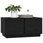 vidaXL Mesa de centro madera maciza de pino negro 80x50x40 cm vidaXL Mesa de centro madera maciza de pino negro 80x50x40 cm