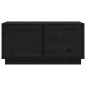 vidaXL Mesa de centro madera maciza de pino negro 80x50x40 cm vidaXL Mesa de centro madera maciza de pino negro 80x50x40 cm