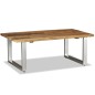 vidaXL Mesa de centro de madera maciza reciclada 100x60x38 cm vidaXL Mesa de centro de madera maciza reciclada 100x60x38 cm