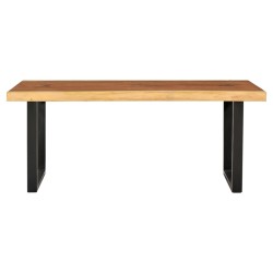 vidaXL Mesa de centro de madera maciza de Suar 102x54x41 cm
