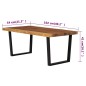 vidaXL Mesa de centro de madera maciza de Suar 102x54x41 cm vidaXL Mesa de centro de madera maciza de Suar 102x54x41 cm