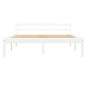 vidaXL Estructura de cama de madera maciza de pino blanco 120x200 cm vidaXL Estructura de cama de madera maciza de pino blanco 120x200 cm
