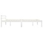 vidaXL Estructura de cama de madera maciza de pino blanco 120x200 cm vidaXL Estructura de cama de madera maciza de pino blanco 120x200 cm