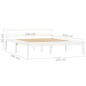 vidaXL Estructura de cama de madera maciza de pino blanco 120x200 cm vidaXL Estructura de cama de madera maciza de pino blanco 120x200 cm