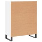 vidaXL Aparador de madera de ingeniería blanco 69,5x34x90 cm vidaXL Aparador de madera de ingeniería blanco 69,5x34x90 cm