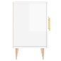 vidaXL Mueble de TV madera de ingeniería blanco brillante 150x30x50 cm