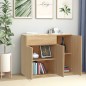 vidaXL Aparador de madera contrachapada color roble Sonoma 88x30x70 cm vidaXL Aparador de madera contrachapada color roble Sonoma 88x30x70 cm