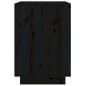 vidaXL Mesita de noche madera maciza de pino negro 40x35x50 cm vidaXL Mesita de noche madera maciza de pino negro 40x35x50 cm