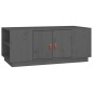 vidaXL Mesa de centro de madera maciza de pino gris 100x50x41 cm vidaXL Mesa de centro de madera maciza de pino gris 100x50x41 cm