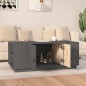 vidaXL Mesa de centro de madera maciza de pino gris 100x50x41 cm vidaXL Mesa de centro de madera maciza de pino gris 100x50x41 cm