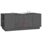 vidaXL Mesa de centro de madera maciza de pino gris 100x50x41 cm vidaXL Mesa de centro de madera maciza de pino gris 100x50x41 cm
