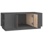 vidaXL Mesa de centro de madera maciza de pino gris 100x50x41 cm vidaXL Mesa de centro de madera maciza de pino gris 100x50x41 cm