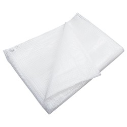 vidaXL Lona de gasa de vuelta blanco 140 g/m² 8x10 m