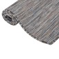 vidaXL Alfombra de exterior de tejido plano marrón y azul 120x170 cm vidaXL Alfombra de exterior de tejido plano marrón y azul 120x170 cm