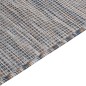 vidaXL Alfombra de exterior de tejido plano marrón y azul 120x170 cm vidaXL Alfombra de exterior de tejido plano marrón y azul 120x170 cm