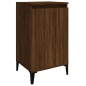 vidaXL Mesita de noche madera contrachapada roble marrón 40x35x70 cm vidaXL Mesita de noche madera contrachapada roble marrón 40x35x70 cm