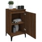 vidaXL Mesita de noche madera contrachapada roble marrón 40x35x70 cm vidaXL Mesita de noche madera contrachapada roble marrón 40x35x70 cm