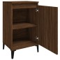 vidaXL Mesita de noche madera contrachapada roble marrón 40x35x70 cm vidaXL Mesita de noche madera contrachapada roble marrón 40x35x70 cm