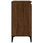 vidaXL Mesita de noche madera contrachapada roble marrón 40x35x70 cm vidaXL Mesita de noche madera contrachapada roble marrón 40x35x70 cm