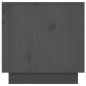 vidaXL Mueble de TV madera maciza de pino gris 156x40x40 cm