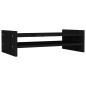 vidaXL Soporte para monitor madera maciza de pino negro 50x27x15 cm vidaXL Soporte para monitor madera maciza de pino negro 50x27x15 cm