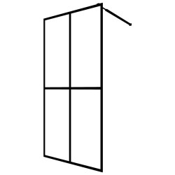 vidaXL Mampara de ducha vidrio templado esmerilado 140x195 cm