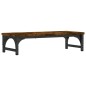 vidaXL Soporte de pantalla madera ingeniería roble ahumado 55x23x14 cm vidaXL Soporte de pantalla madera ingeniería roble ahumado 55x23x14 cm