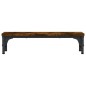 vidaXL Soporte de pantalla madera ingeniería roble ahumado 55x23x14 cm vidaXL Soporte de pantalla madera ingeniería roble ahumado 55x23x14 cm