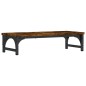 vidaXL Soporte de pantalla madera ingeniería roble ahumado 55x23x14 cm vidaXL Soporte de pantalla madera ingeniería roble ahumado 55x23x14 cm
