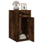 vidaXL Armario de escritorio contrachapada roble ahumado 40x49x75 cm vidaXL Armario de escritorio contrachapada roble ahumado 40x49x75 cm