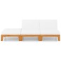 vidaXL Juego muebles de jardín y cojines 3 pzas madera maciza acacia