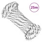 vidaXL Cuerda para barco trenzada poliéster blanco 3 mmx25 m vidaXL Cuerda para barco trenzada poliéster blanco 3 mmx25 m