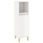 vidaXL Armario de baño madera contrachapada blanco brillo 30x30x100 cm vidaXL Armario de baño madera contrachapada blanco brillo 30x30x100 cm