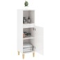 vidaXL Armario de baño madera contrachapada blanco brillo 30x30x100 cm vidaXL Armario de baño madera contrachapada blanco brillo 30x30x100 cm