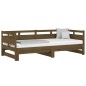 vidaXL Sofá cama extraíble madera de pino marrón miel 2x(80x200) cm vidaXL Sofá cama extraíble madera de pino marrón miel 2x(80x200) cm