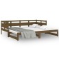 vidaXL Sofá cama extraíble madera de pino marrón miel 2x(80x200) cm vidaXL Sofá cama extraíble madera de pino marrón miel 2x(80x200) cm